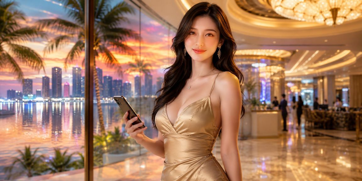 Người dùng tại Phú Quốc trải nghiệm casino trên điện thoại di động trong lễ hội